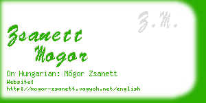 zsanett mogor business card